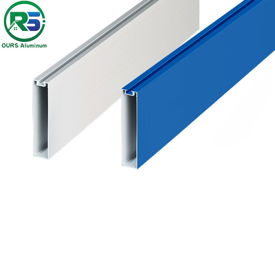 Milieuvriendelijk lineair metalen plafond met 0,6 mm wit aluminium plafond